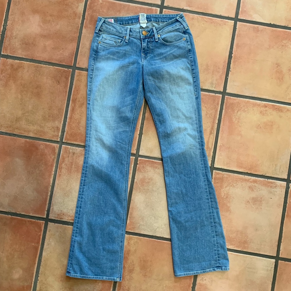 True Religion Trisha Light Wash Flare Leg Jeans - Picture 2 of 8